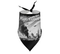 Pañuelos para Perros con diseño de Pearl Harbor, Baberos con Cuello en V para Cachorros y Mascotas, Bufanda Triangular Ajustable, Accesorios para Cachorros y Gatos pequeños, medianos y Grandes.