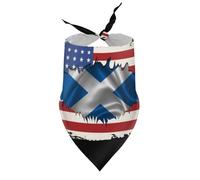 Pañuelos para Perros con la Bandera de Escocia y la amabilidad Escocesa, Baberos de Cuello en V para Cachorros y Mascotas, Bufanda Triangular Ajustable, Accesorios para Cachorros y Gatos pequeños, me