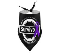 Pañuelos para Perros con Lazo Violeta para concientización sobre el cáncer de Piel, Baberos de Cuello en V para Cachorros y Mascotas, Bufanda Triangular Ajustable, Accesorios para Cachorros y Gatos p