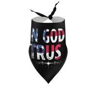 Pañuelos para Perros con Texto God We Trust, Baberos de Cuello en V para Cachorros, Bufandas Triangulares Ajustables, Accesorios para Cachorros y Gatos pequeños, medianos y Grandes.