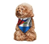 Pañuelos para Perros Cuba Bandera Cubana Combinada con Bandera De Seda Nicaragüense Bufanda Triangular Personalizadas Triangulares para Mascotas Ajustable Bufanda De Mascota para Mascotas Gatos