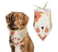 Pañuelos para Perros Cute Bunny Rabbit Bufanda Peto Pañuelo para Perro Large: 70 * 30 CM
