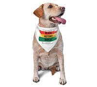 Pañuelos para Perros del Mes de la Historia Negra, Bufanda para Mascotas, Babero Triangular, pañuelo Ajustable para Gatos, Accesorios para Cachorros pequeños, medianos y Grandes