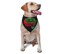 Pañuelos para Perros del Mes de la Historia Negra, Bufanda para Mascotas, Babero Triangular, pañuelo Ajustable para Gatos, Accesorios para Cachorros pequeños, medianos y Grandes