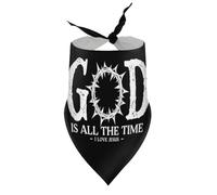 Pañuelos para Perros Dios es Todo el Tiempo, Amo a Jesús, religiosos, para Cachorros y Mascotas, con Cuello en V, Bufanda Triangular, pañuelo Ajustable, Accesorios para Cachorros y Gatos pequeños,