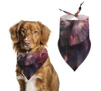 Pañuelos para Perros Elefante Galaxia Rosas Florecer Flores Bufanda Peto Pañuelo para Perro Large: 70 * 30 CM