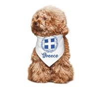 Pañuelos para Perros Escudo De Armas De Grecia Bufanda Triangular Clásico Triangulares para Mascotas Decoración Bufanda De Mascota para Mascotas Fiestas Gatos