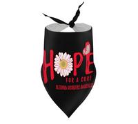 Pañuelos para Perros, Esperanza de una Cura, concienciación Nacional sobre los trastornos hemorrágicos, Flores, Baberos de Cuello en V para Cachorros, Bufandas Triangulares, pañuelo Ajustable, Acceso