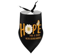 Pañuelos para Perros Esperanza de una Cura para la Esclerosis múltiple, Flores, Baberos de Cuello en V para Cachorros, Bufandas Triangulares Ajustables, Accesorios para Cachorros y Gatos pequeños,