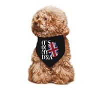 Pañuelos para Perros Está En Mi ADN. Reino Unido. Bandanas De Perros Decoración Bufanda De Mascota Clásico Triangulares para Mascotas para Fiestas Mascotas Decoración