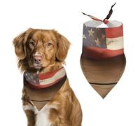 Pañuelos para Perros Flag of USA and UK Bufanda Peto Pañuelo para Perro Large: 70 * 30 CM