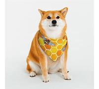 Pañuelos para Perros Honeycombs, Bufanda Triangular Reversible para Mascotas para niños y niñas, Bandana para Perros pequeños, medianos, Grandes y Extra Grandes, medianos