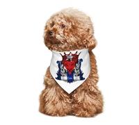 Pañuelos para Perros León con La Bandera De Cuba Bandanas De Perros Ajustable Bufanda Triangular Personalizadas Triangulares para Mascotas para Decoración Fiestas Gatos