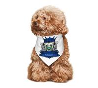 Pañuelos para Perros León con La Bandera De El Salvador Bufanda De Mascota Ajustable Triangulares para Mascotas Personalizadas Bandanas De Perros para Mascotas Gatos Decoración