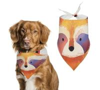 Pañuelos para Perros Mapache Acuarela Bufanda Peto Pañuelo para Perro Large: 70 * 30 CM