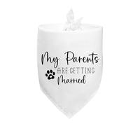 Pañuelos para Perros Mis Humanos Se Van A Casar Bufanda De Mascota Clásico Triangulares para Mascotas Personalizadas Bandanas De Perros para Fiestas Gatos Decoración