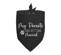 Pañuelos para Perros Mis Humanos Se Van A Casar Triangulares para Mascotas Ajustable Bandanas De Perros Personalizadas Bufanda Triangular para Mascotas Fiestas Decoración
