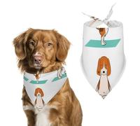 Pañuelos para Perros Perro Beagle Bufanda Peto Pañuelo para Perro Large: 70 * 30 CM