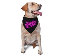 Pañuelos para Perros Que Se Jodan Las Zorras, Ganan Dinero Bandanas De Perros Personalizadas Bufanda Triangular Ajustable Bufanda De Mascota para Gatos Decoración Fiestas