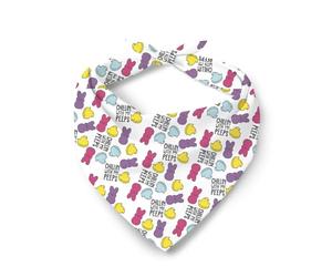 Pañuelos para Perros Relajándome con Mis Amigos En Pascua Bufanda Triangular Personalizadas Bandanas De Perros Ajustable Bufanda De Mascota para Mascotas Gatos Decoración