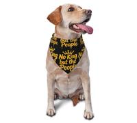 Pañuelos para Perros Sin Reyes No Hay Corona Triangulares para Mascotas Decoración Bufanda Triangular Clásico Bandanas De Perros para Decoración Gatos Fiestas