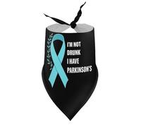 Pañuelos para Perros Tengo Parkinson, Estoy Borracho, Baberos de Cuello en V para Cachorros, Bufandas Triangulares Ajustables, Accesorios para Cachorros y Gatos pequeños, medianos y Grandes.