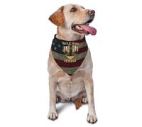 Pañuelos para Perros Veterano De La Guerra del Golfo - Tormenta del Desierto - Escudo del Desierto Bandanas De Perros Clásico Bufanda De Mascota Personalizadas Bufanda Triangular para Gatos
