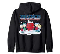 Panuts Xmas Snoopy Charlie Sally Lucy Holiday Dog House Diversión Sudadera con Capucha