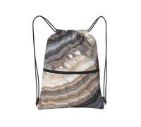 panverix Bolsa de gimnasio deportiva, bolsa de baile, mochila ligera que se puede utilizar para ir de compras, Patrón de mármol gris, One Size