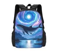 panverix Fantasy Whale Under Galaxy Sky - Mochila para laptop de 15 pulgadas, mochila de viaje casual