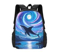 panverix Fantasy Whale Under Galaxy Sky - Mochila para portátil de 15 pulgadas, mochila de trabajo para computadora