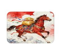panverix Horse and Bag of Gold - Alfombra de baño antideslizante para suelo de 23.6 x 15.7 pulgadas