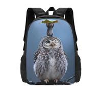 panverix Mochila para laptop de 15 pulgadas, mochila casual para hombres y mujeres, Búho y rata, Talla única