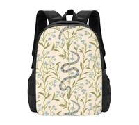 panverix Snakes And Grass - Mochila para laptop de 15 pulgadas, mochila casual para hombres y mujeres