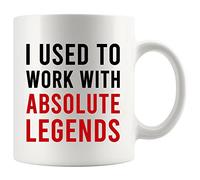 Panvola 'I Used To Work With Absolute Legend ' Taza de café para compañeros de trabajo, jubilación, nuevo trabajo, adiós, lugar de trabajo, oficina, colega, 11 oz
