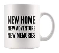 Panvola New Home New Adventure New Memories - Taza de café para recién casados o mudanzas, 325 ml