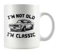 Panvola Taza de cerámica con texto en inglés "I'm Not Old I'm Classic" (325 ml)