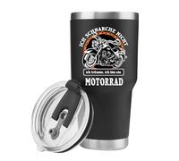 Panvola Yo ronco No Sueño Soy una Motocicleta Vaso Aislado Al Vacío Ronquido Motocicleta Motociclista Regalo para Padre Marido Amigo Tío Taza de Viaje de Acero Inoxidable 30oz Negro