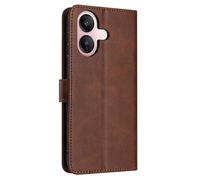 PanXCase Funda Libro para Vivo V60 Lite - Carcasa Wallet Tapa PU Cuero, Soporte, 3 Tarjetero Ranuras Antigolpes Magnética Capa (Marrón)
