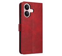 PanXCase Funda Libro para Vivo V60 Lite - Carcasa Wallet Tapa PU Cuero, Soporte, 3 Tarjetero Ranuras Antigolpes Magnética Capa (Rojo)