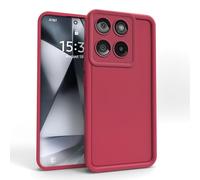 PanXCase Funda para Motorola Edge 60 Pro - Carcasa Silicona Delgada Suave Ligera Elegante Diseño, Protección Cámara Antichoque Antiarañazos Cover (Vino Tinto)