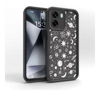 PanXCase Funda para OPPO A6x 5G/4G / OPPO A6 5G/4G - Carcasa Silicona Delgada Suave Ligera Elegante Diseño, Protección Cámara Antichoque Antiarañazos Cover (Black,Planets)