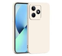 PanXCase Funda para Realme C53 - Carcasa Silicona Delgada Suave Ligera, Protección Antichoque Antideslizante Antiarañazos Case Cover (Blanco)