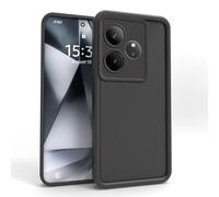 PanXCase Funda para Realme GT6 / GT6T - Carcasa Silicona Delgada Suave Ligera Elegante Diseño, Protección Cámara Antichoque Antiarañazos Cover (Negro)