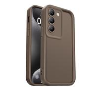 PanXCase Funda para Vivo V40 SE - Carcasa Silicona Delgada Suave Ligera Elegante Diseño, Protección Cámara Antichoque Antiarañazos Cover (Marrón)