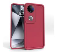 PanXCase Funda para Vivo V50 - Carcasa Silicona Delgada Suave Ligera Elegante Diseño, Protección Cámara Antichoque Antiarañazos Cover (Vino Tinto)