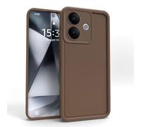 PanXCase Funda para Vivo V60 Lite - Carcasa Silicona Delgada Suave Ligera Elegante Diseño, Protección Cámara Antichoque Antiarañazos Cover (Marrón)
