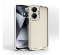 PanXCase Funda para Xiaomi Poco F7 - Carcasa Silicona Delgada Suave Ligera Elegante Diseño, Protección Cámara Antichoque Antiarañazos Cover (Blanco)