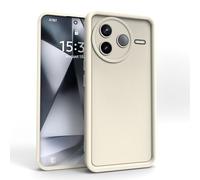 PanXCase Funda para Xiaomi Poco F7 Pro - Carcasa Silicona Delgada Suave Ligera Elegante Diseño, Protección Cámara Antichoque Antiarañazos Cover (Blanco)