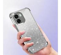 PanXCase Funda Purpurina para OPPO A6x 5G 4G / OPPO A6 5G 4G - Carcasa Transparente Glitter Mujer, Diseño Elegante Brillante Femenina Ultra Delgado Antigolpes Cover (Gris)